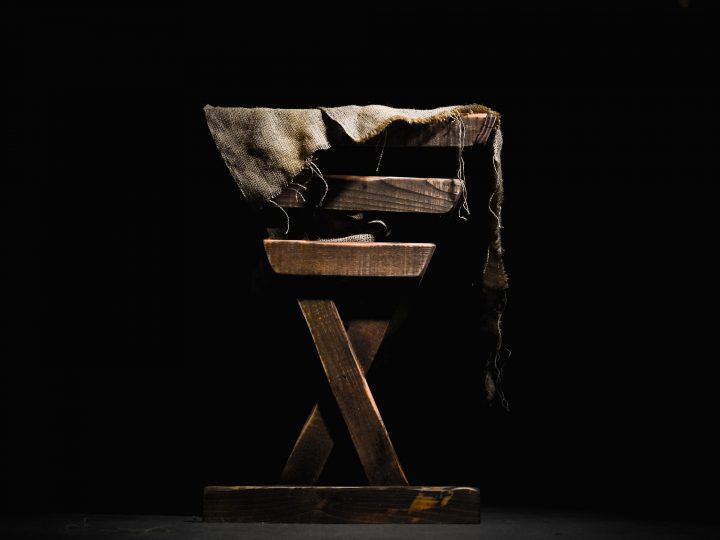 old wooden manger