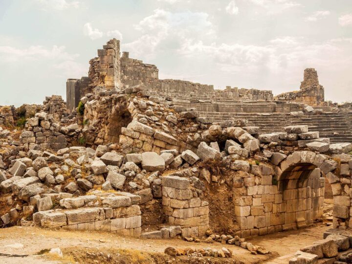 stone wall in ruins