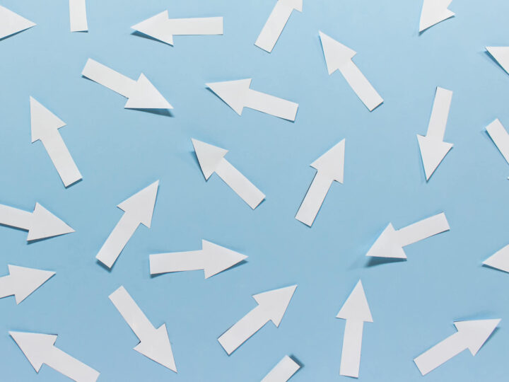 arrows pointing to various ways of escape